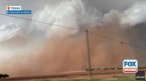 Storm chaser's wild drive through Texas takes in windshield-shattering hail, walls of dust